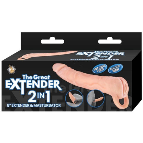 Nasstoys THE GREAT EXTENDER 2 in 1 Penis Extender and Masturbator with Dual Function - Penis Sleeves and Extenders