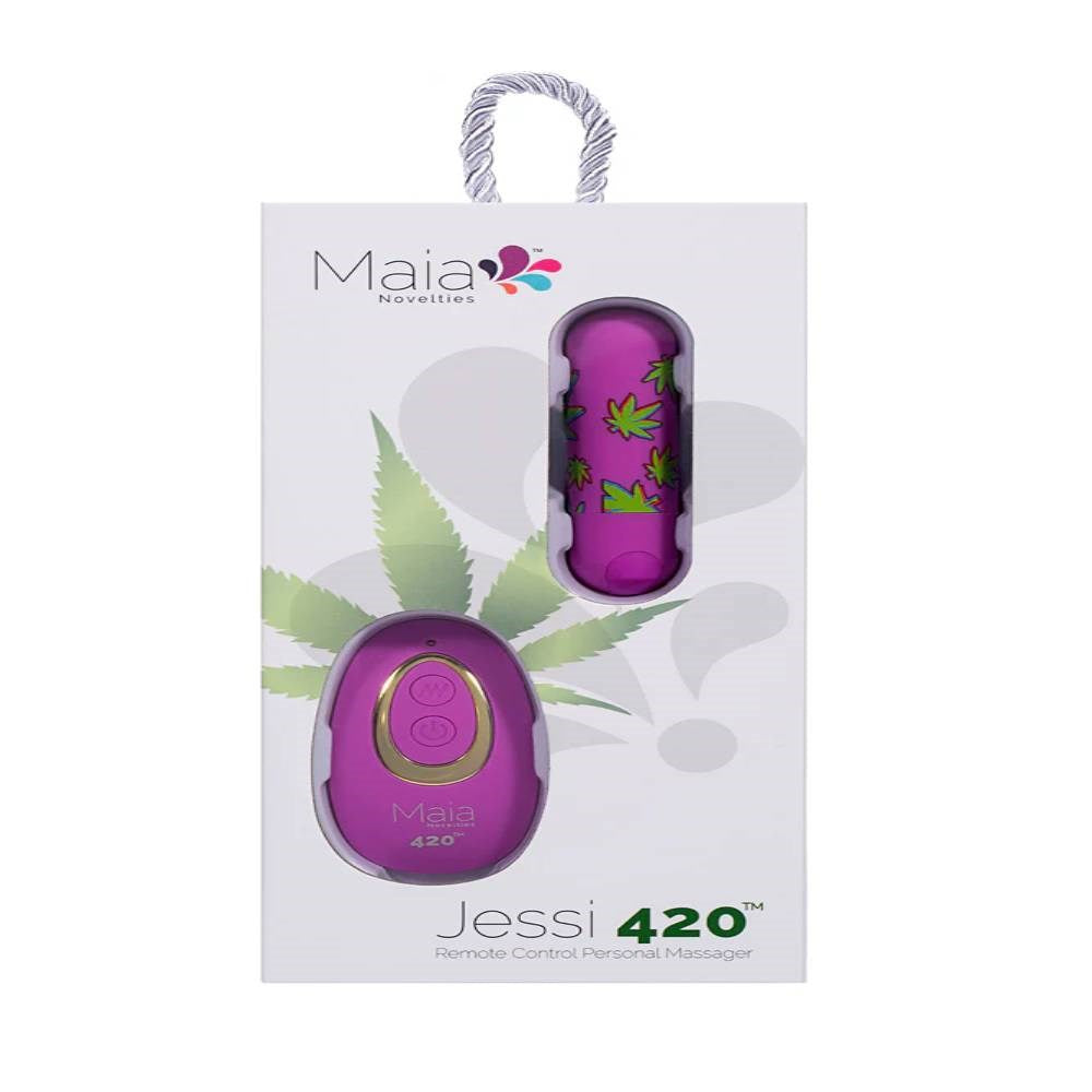 Maia Toys Maia JESSI 420 Remote USB Rechargeable Bullet Vibrator Wireless - - Bullet Vibrators