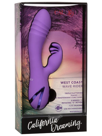 California Exotics California Dreaming West Coast Wave Rider Dual Vibrator - Rabbit Vibrators