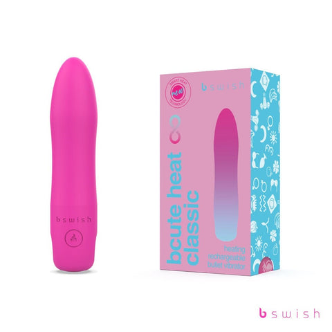 B Swish Bcute Infinite Heat Classic Rechargeable Bullet Vibrator with Heat - Bullet Vibrators
