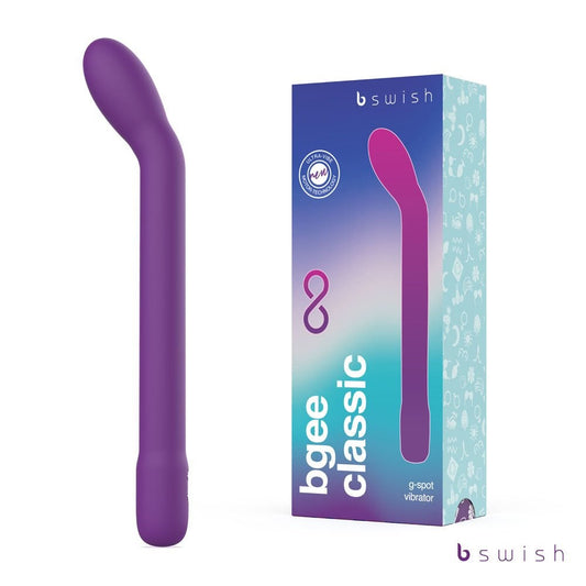 B Swish Bgee Infinite Classic Rechargeable G Spot Vibrator Purple 18cm - - G-Spot Vibrators