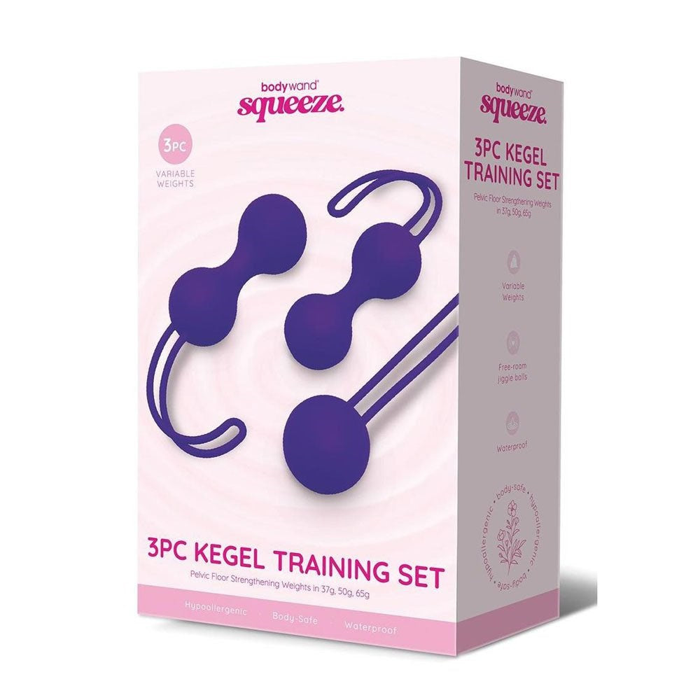 Xgen Products Bodywand Squeeze 3 Piece Weighted Kegel Ball Training Set Progressive - Love Eggs and Kegel Exercisers