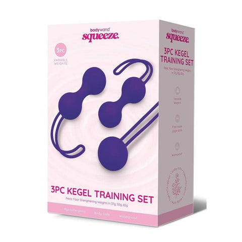 Xgen Products Bodywand Squeeze 3 Piece Weighted Kegel Ball Training Set Progressive - Love Eggs and Kegel Exercisers