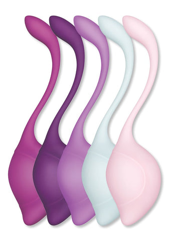 Xgen Products Bodywand Squeeze 5 Piece Teardrop Weighted Kegel Exerciser Set - Love Eggs and Kegel Exercisers