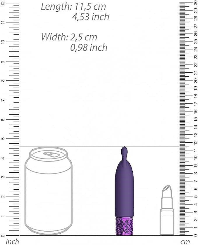 Evolved Twinkle Rechargeable Bullet Vibrator with Glitter Handle Design - - Bullet Vibrators