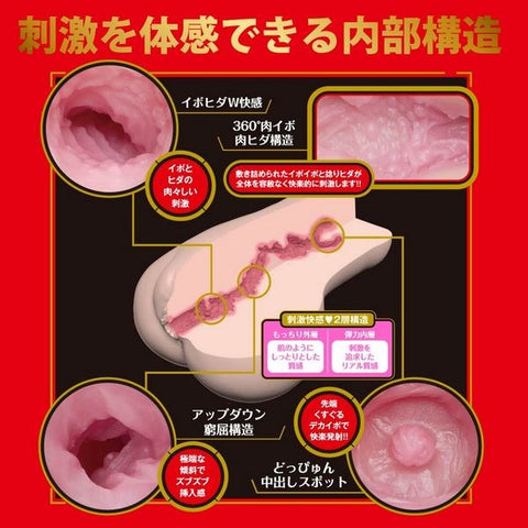 Exe and King Japanese Real Hole Geki Miru Realistic Mens Masturbator Ultra Soft TPE - Masturbators and Strokers
