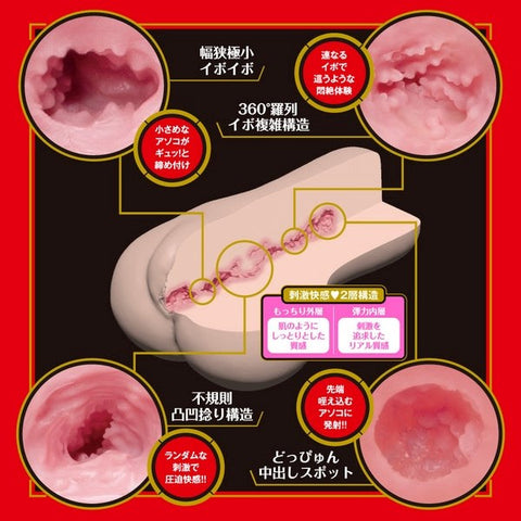 Exe and King Japanese Real Hole Geki Unpai Mens Masturbator with TPE Design - Masturbators and Strokers