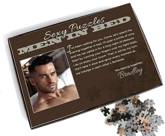 Little Genie Sexy Jigsaw Puzzle Men In Bed Bradley 100 piece Adult Entertainment - Sex Games, Coupons and Tricks