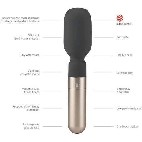 Love Not War Koi Body Wand Massager Vibrator with Flexible Neck Design - Body Wands