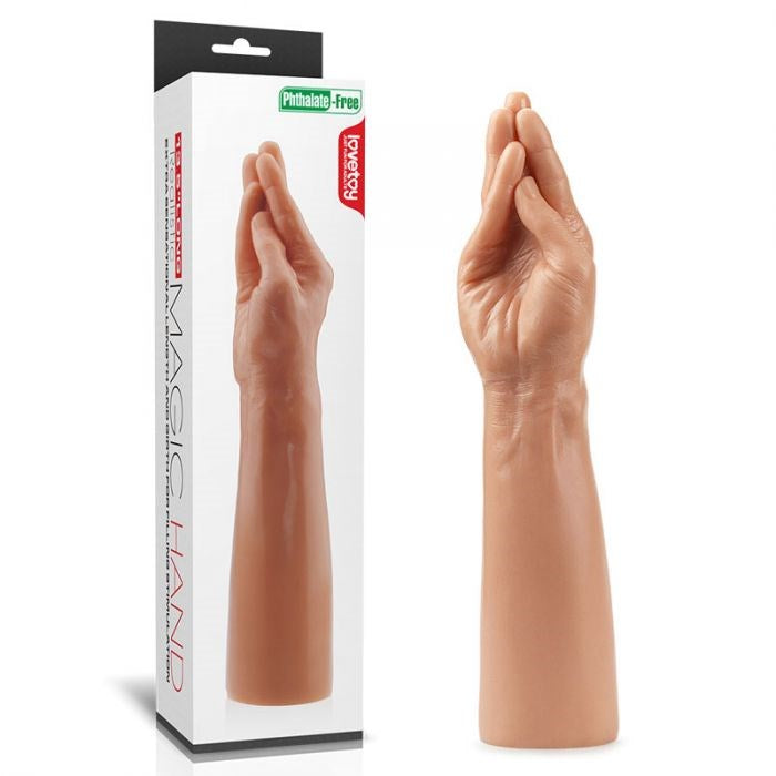 Lovetoy King Sized Realistic Magic Hand Fisting Dildo Flesh 36cm Anatomical Design - - Realistic Dildos