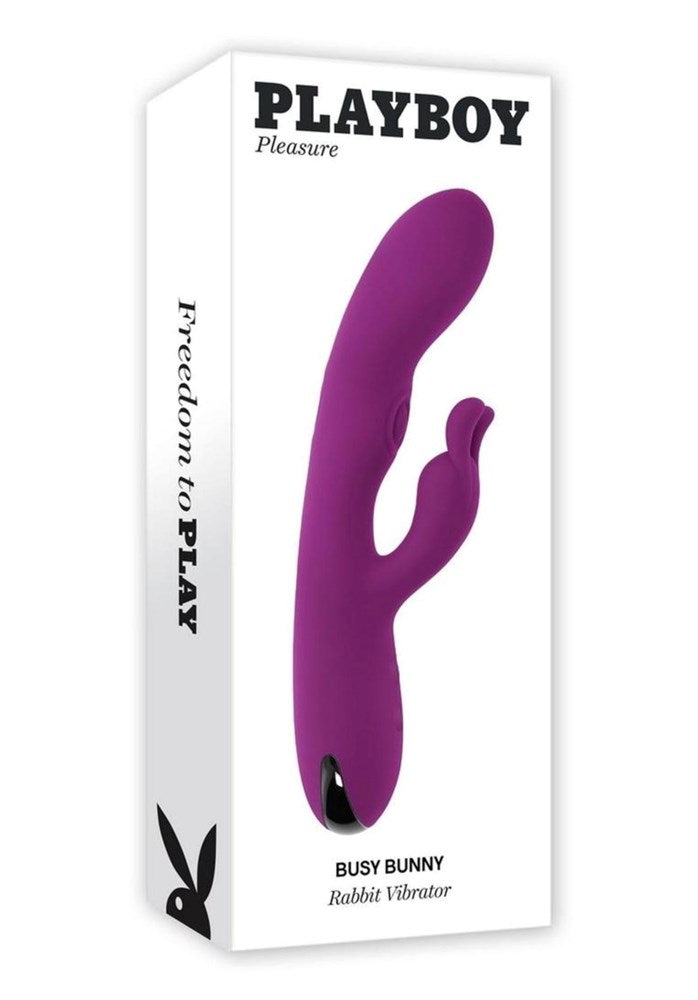 Evolved Playboy Pleasure BUSY BUNNY Rechargeable Rabbit Vibrator with Tapping - - Rabbit Vibrators