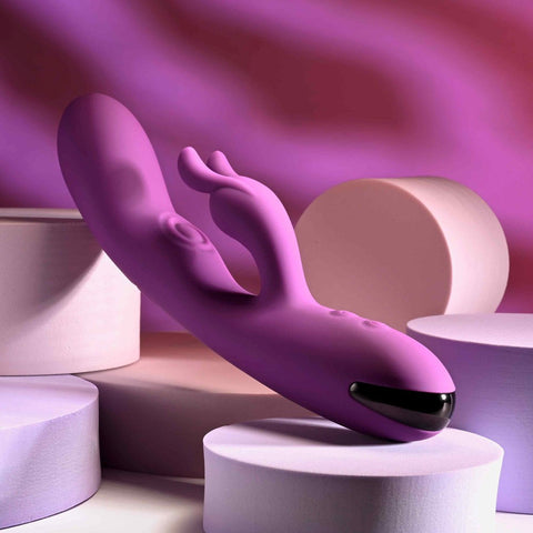 Evolved Playboy Pleasure BUSY BUNNY Rechargeable Rabbit Vibrator with Tapping - Rabbit Vibrators