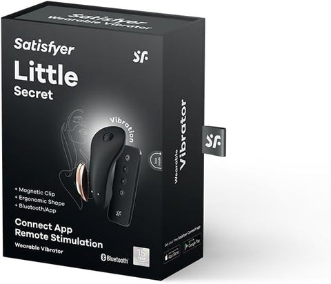 Satisfyer Little Secret App Controlled Panty Vibrator with Remote Control - Remote Control Vibrators