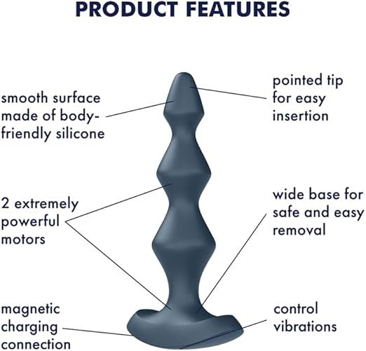 Satisfyer Lolli Plug 1 Vibrating Anal Beads - - Anal Beads and Balls