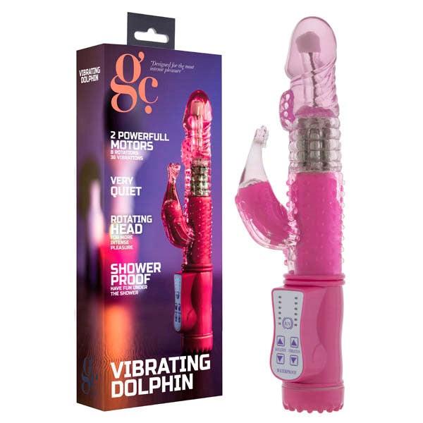 Shots Toys GC Dolphin Pearl Rabbit Style Vibrator 36 Vibration Settings - - Rabbit Vibrators