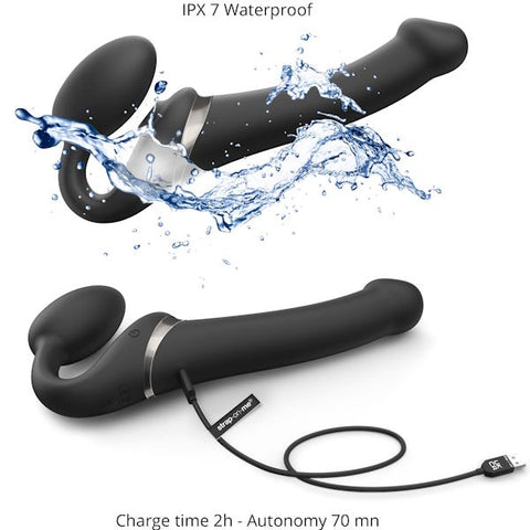 Strap On Me Multi Orgasm Bendable Strap On Dildo Small with Dual Motors - Strap On Sextoys