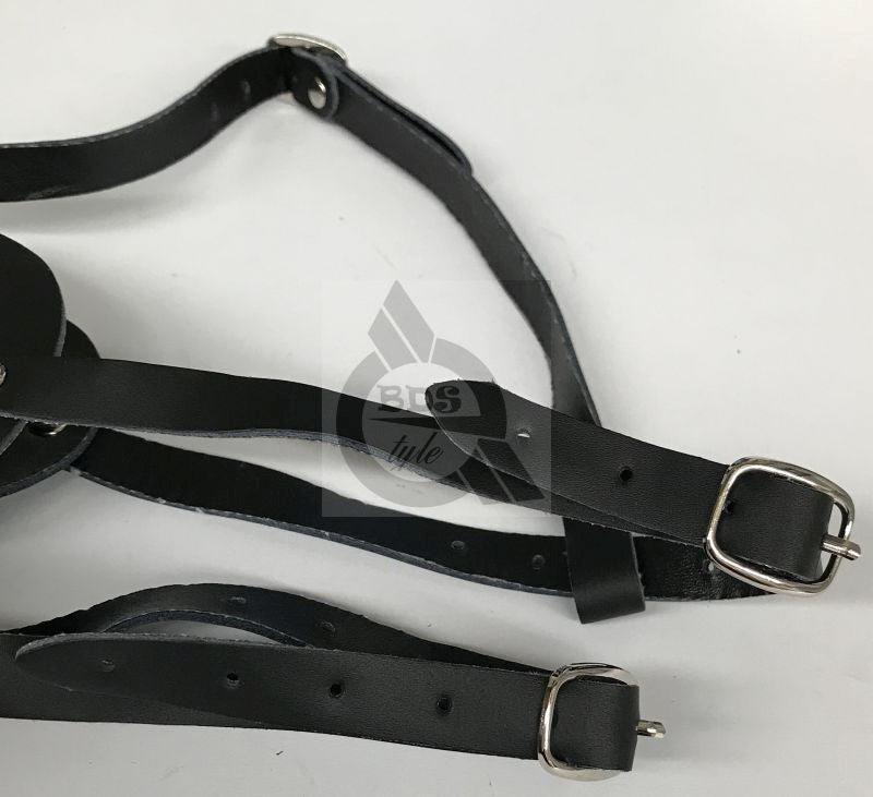 BDStyle Head Harness Blindfold & Ball Gag Heavy BDSM Restraint System - Bondage Gags and Bits
