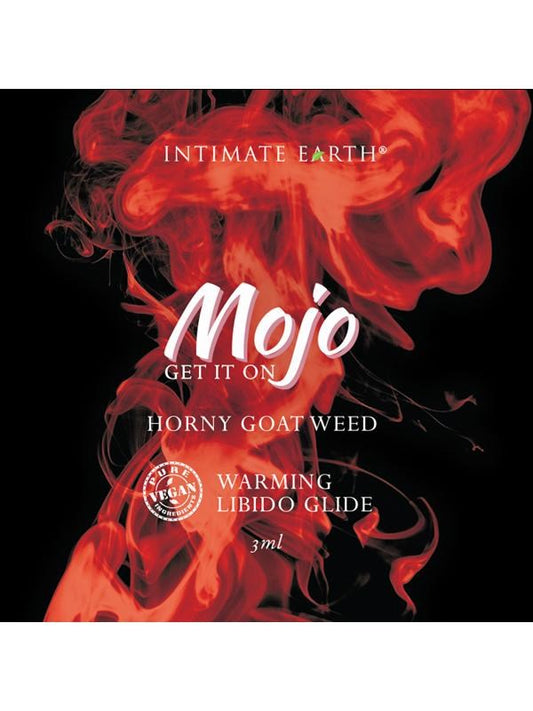 Mojo Horny Goat Weed Libido Warming Glide 3ml Foil with Natural Herbs - - Water Based Lubes