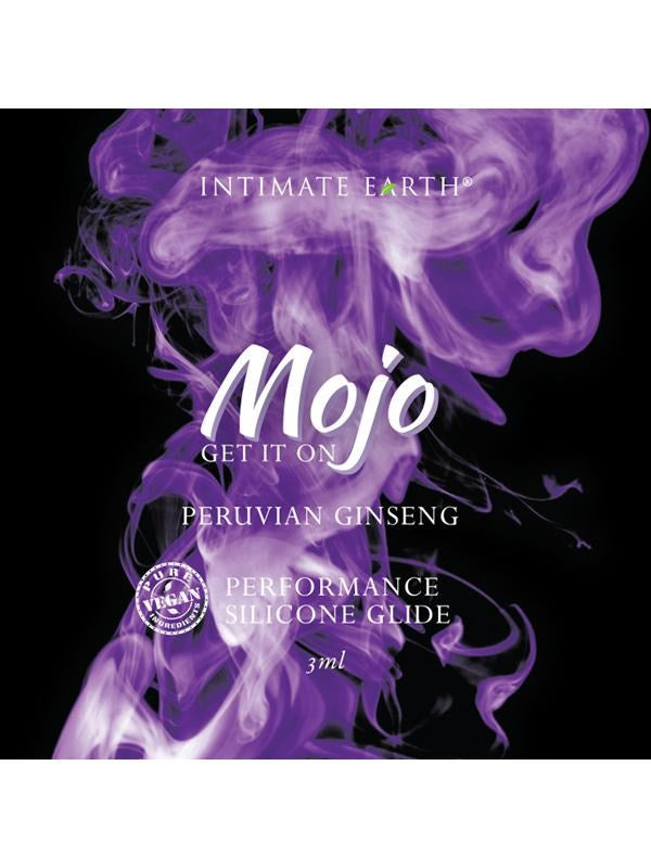 Mojo Peruvian Ginseng Silicone Performance Glide 3ml Foil Stamina Boost - - Silicone Based Lubes