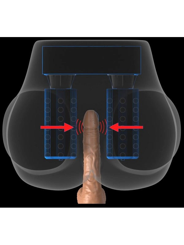 Pipedream Products PDX Milk Me Silly Twerking and Vibrating Male Masturbator - Realistic Butts And Vaginas