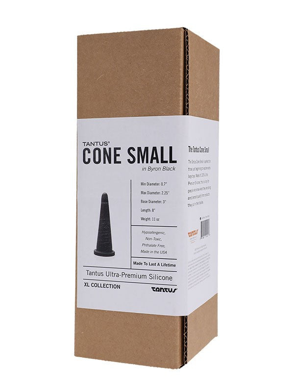 Tantus Cone Butt Plug Small Black Premium Body Safe Silicone - - Butt Plugs