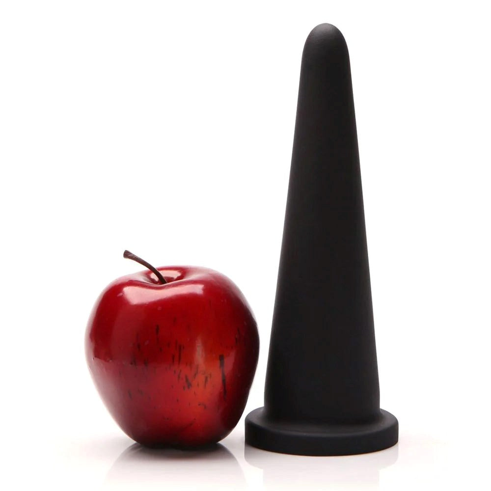 Tantus Cone Butt Plug Small Black Premium Body Safe Silicone - - Butt Plugs