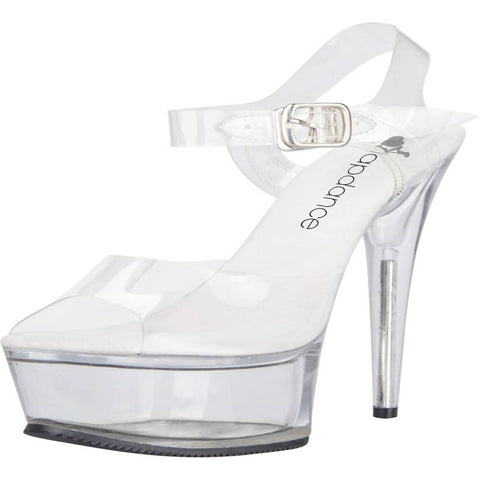 Xgen Products Lapdance Clear Platform Sandal With Quick Release Strap 6 inches Heel - Fancy Dress Ups