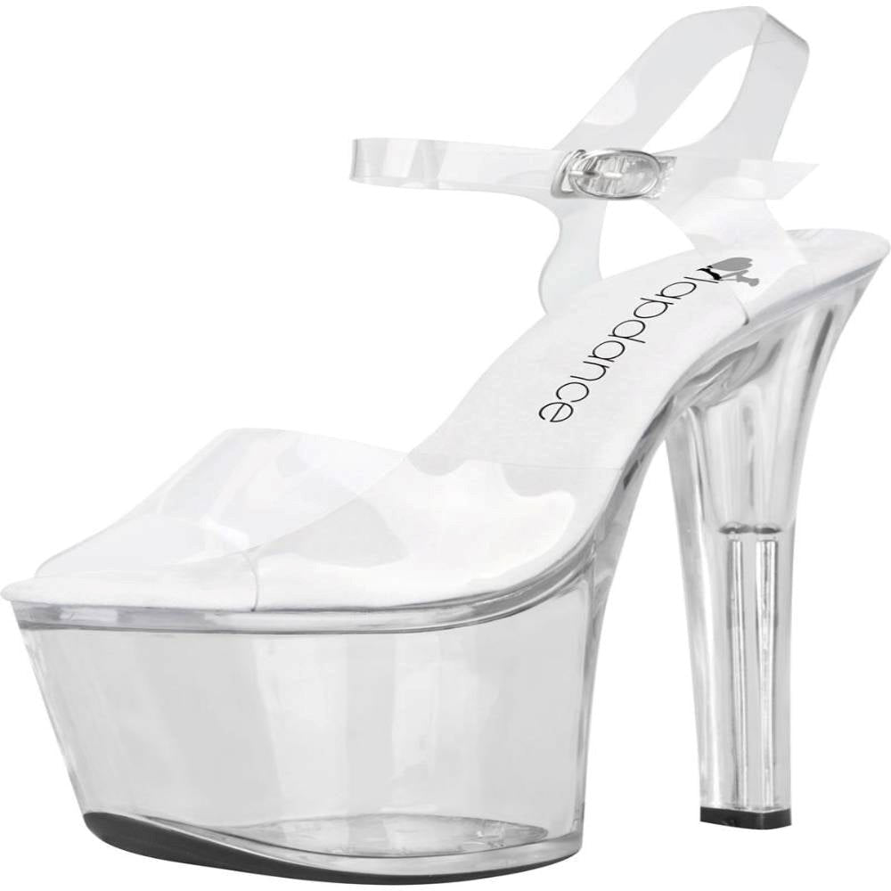 Xgen Products Lapdance Clear Platform Sandal With Quick Release Strap 7 inches Heel - Fancy Dress Ups