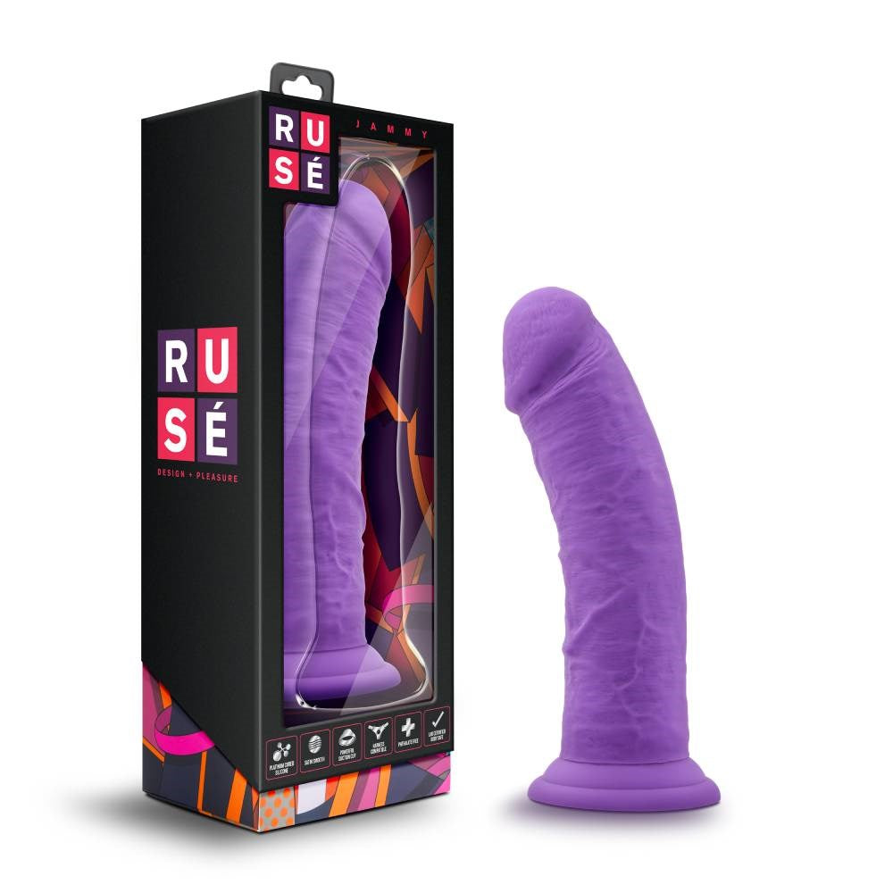 Blush Novelties Ruse Jammy Suction Cup Realistic Dildo with Deep Suction - - Realistic Dildos