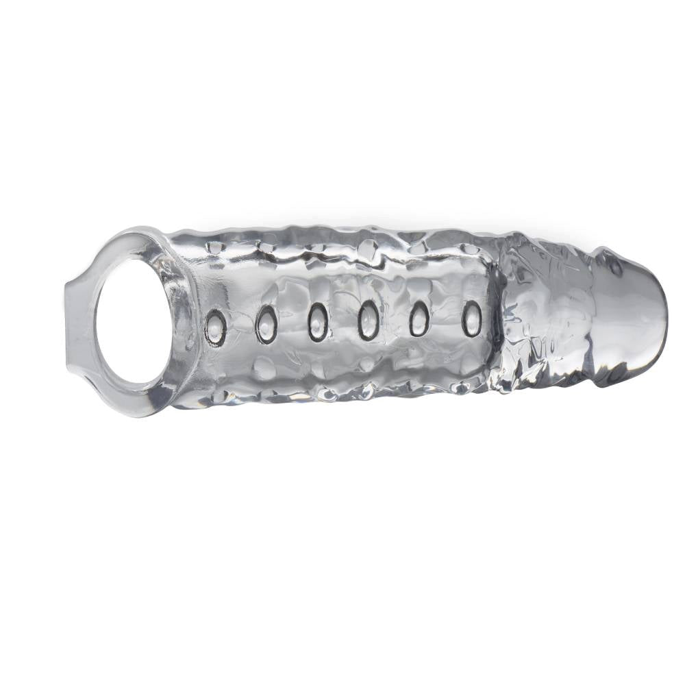 XR Brands Size Matters Mens Penis Extender Sleeve Clear 2 Inch Extension - - Pumps, Extenders and Sleeves