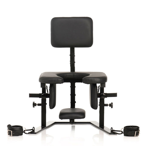 XR Brands Master Series Pleasure Throne Oral Sex Chair with Adjustable Position - Sex Furniture