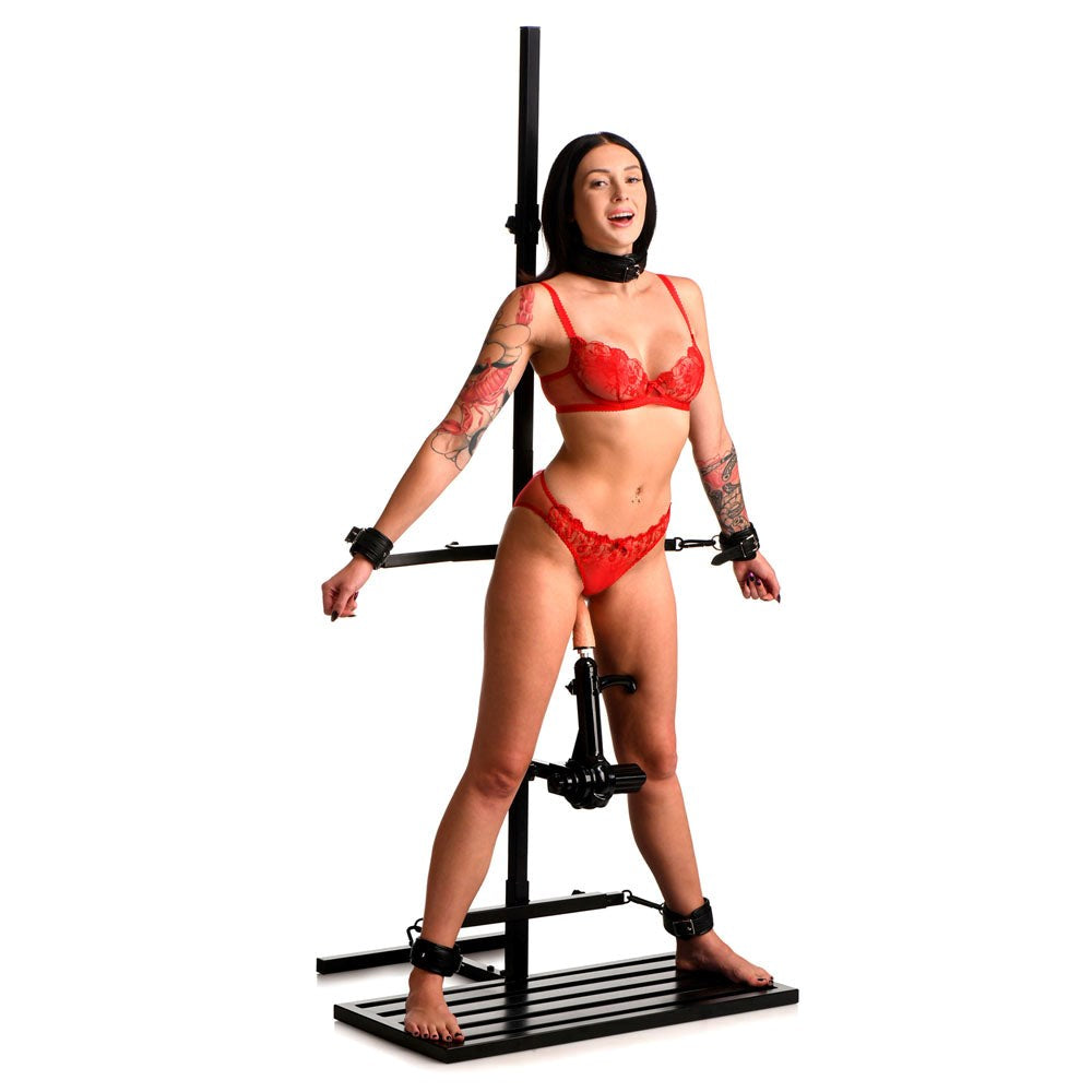 XR Brands Master Series Ultimate Enforcer Forced Orgasm Tower with Machine - - Sex Machines