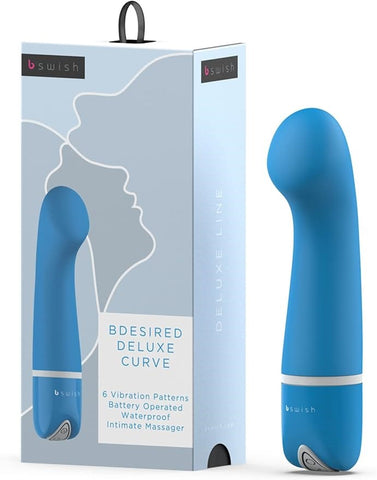 B Swish Bdesired Deluxe Curve G Spot Vibrator Blue Lagoon Premium Design - G-Spot Vibrators
