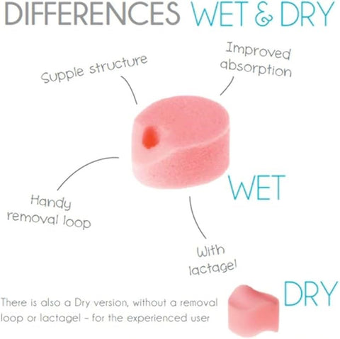 Beppy Soft & Comfort Wet Sponge 8 Piece Menstrual Sponge with Lactagel - Condoms