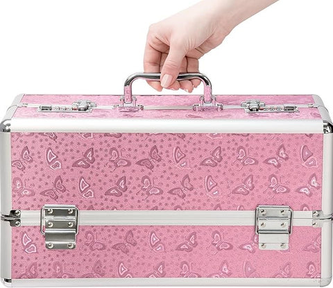 BMS Factory Lockable Large Vibrator Case Pink Secure Adult Toy Storage - Vibrator Accessories