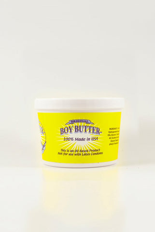 Boy Butter Original Oil Based Adult Lubricant 16 Oz Tub Long Lasting Formula - Massage Oils and Lubricants