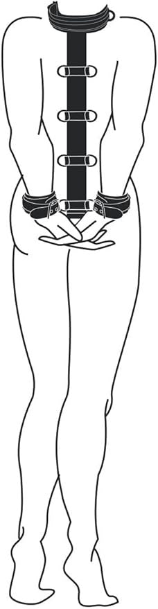 Fetish Collection BDSM Neck & Wrist Restraint System with Multiple D Rings - - Cuffs And Restraints