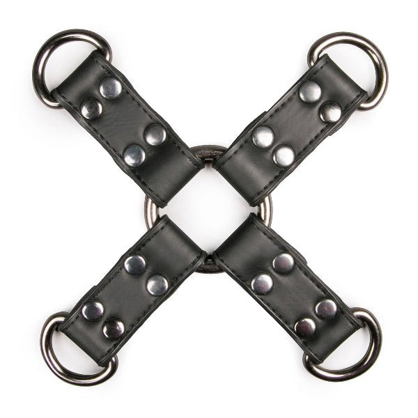 Fetish Collection Easy Toys BDSM Play Hogtie Black Multi Point Restraint Hub - - Cuffs And Restraints