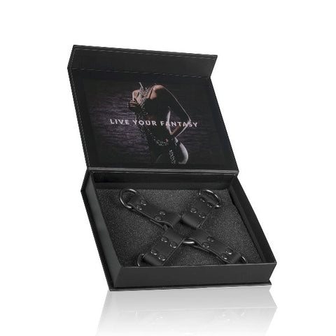 Fetish Collection Easy Toys BDSM Play Hogtie Black Multi Point Restraint Hub - Cuffs And Restraints