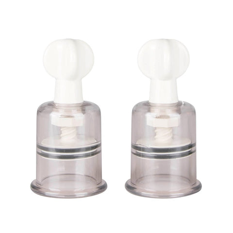 Fetish Collection Easy Toys Nipple and Clit Suckers Large 2 Piece Suction Set - Nipple and Clit Clamps