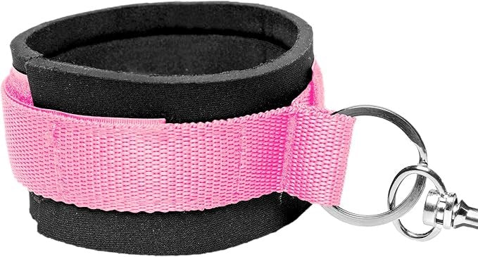 XR Brands Frisky Bedroom Fetish Play Restraint Kit Pink Under Bed Restraint - - Cuffs And Restraints