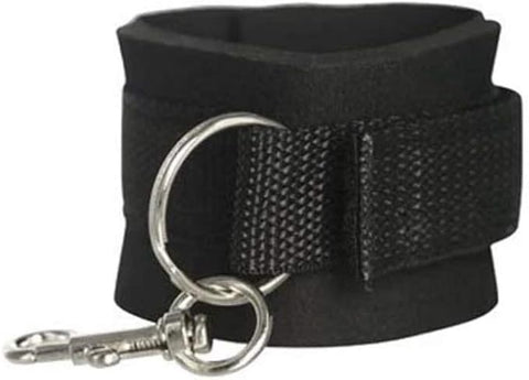 XR Brands Frisky Stay Put Cross BDSM Play Tie Restraints with Hub Design - Cuffs And Restraints