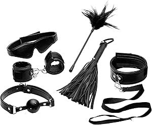 XR Brands Frisky Tame Me Beginner Bondage Set 8 Piece Complete Kit - - Bondage Kits