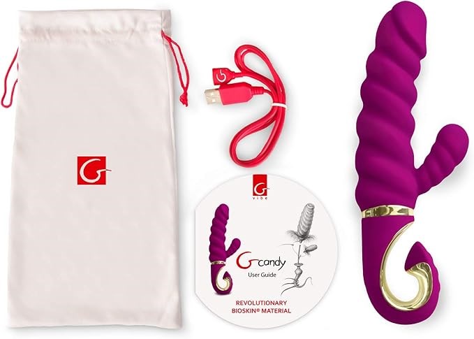 Gvibe Gcandy Rabbit Vibrator Raspberry Dual Motor G Spot Clitoral - - Rabbit Vibrators