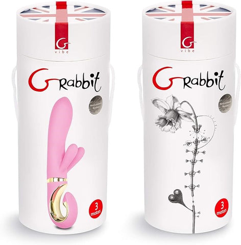 Gvibe Grabbit Candy Rabbit Vibrator Pink Triple Motor Clitoral G Spot - Rabbit Vibrators