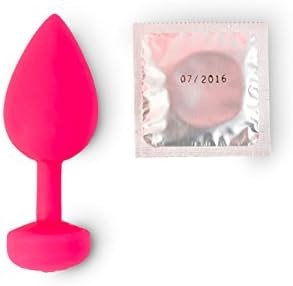 Gvibe Vibrating Gplug Small Neon Rose Premium Silicone Anal Vibrator - Butt Plugs