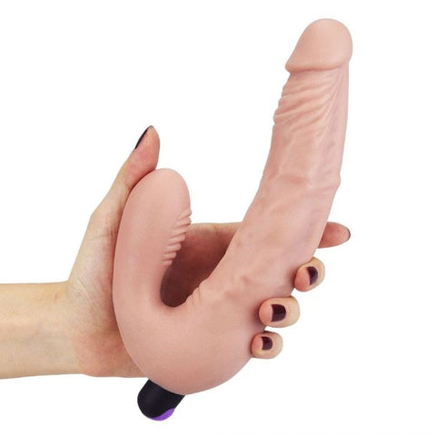 Lovetoy IJOY Rechargeable Strapless Strap on Sex Toy with Dual Stimulation - Strap On Sextoys