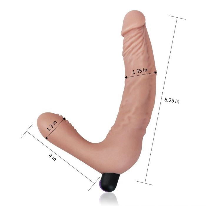 Lovetoy IJOY Rechargeable Strapless Strap on Sex Toy with Dual Stimulation - - Strap On Sextoys