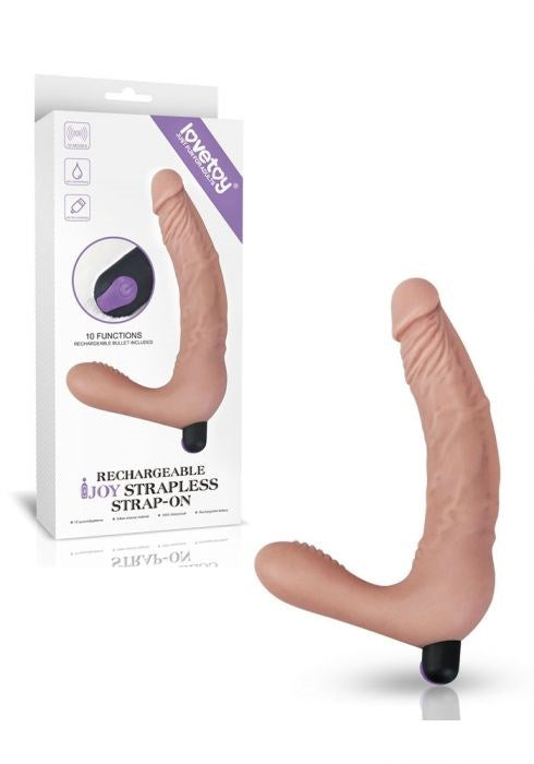 Lovetoy IJOY Rechargeable Strapless Strap on Sex Toy with Dual Stimulation - - Strap On Sextoys