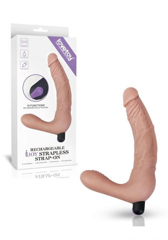 Lovetoy IJOY Rechargeable Strapless Strap on Sex Toy with Dual Stimulation - Strap On Sextoys